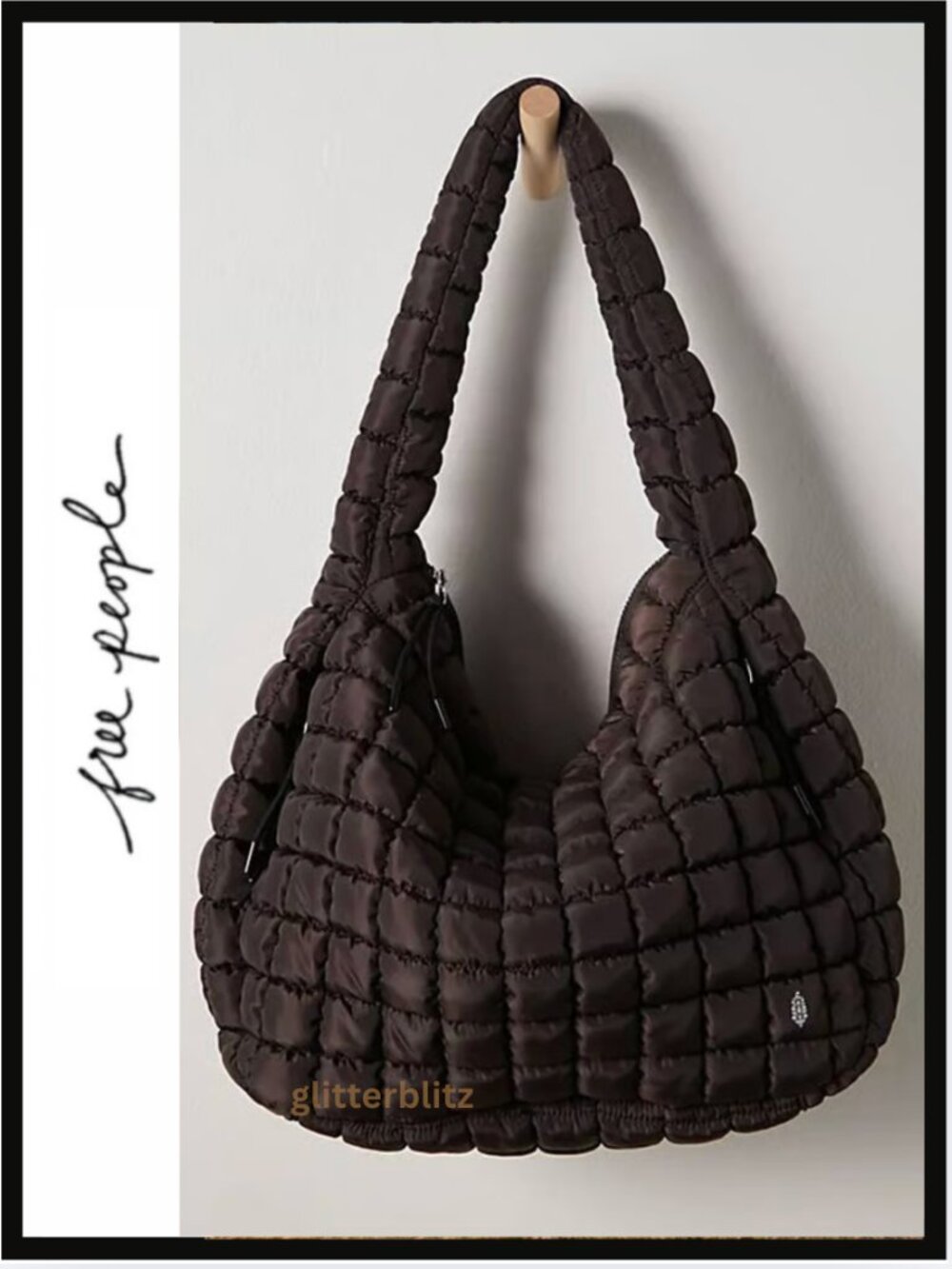 Free People Quilted Carryall Chocolate